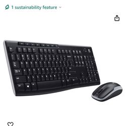 Logitech K270 Wireless Keyboard and M185 Wireless Mouse Combo