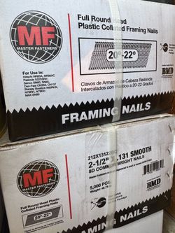 2 1/2 framing nails.
