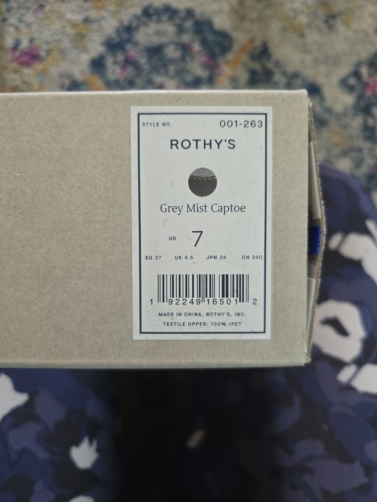 Rothy's Grey Mist Captoe