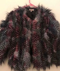 Burning man style fur jacket