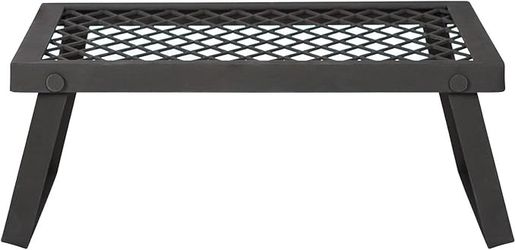 Amazon Basics Heavy-Duty Camping Grill Grate – Portable Campfire Cooking Rack