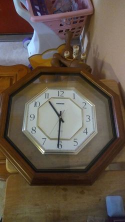 Octagonal clock