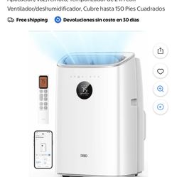 Dreo Aire Acondicionado Portátil 8000 BTU ASHRAE (5000 BTU DOE