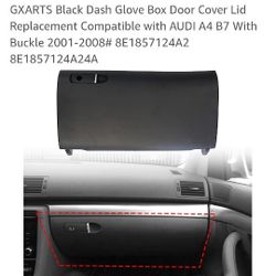 GXARTS Black Dash Glove Box Door Cover