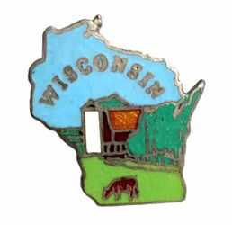 Vintage Wisconsin Lapel Pin