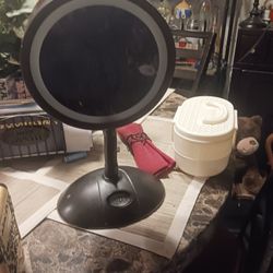 Nice Double Sided Mirror W.clock 7 Firm Look My Post Alot Items