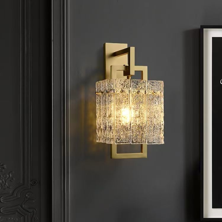1-Light Brass Wall Sconce