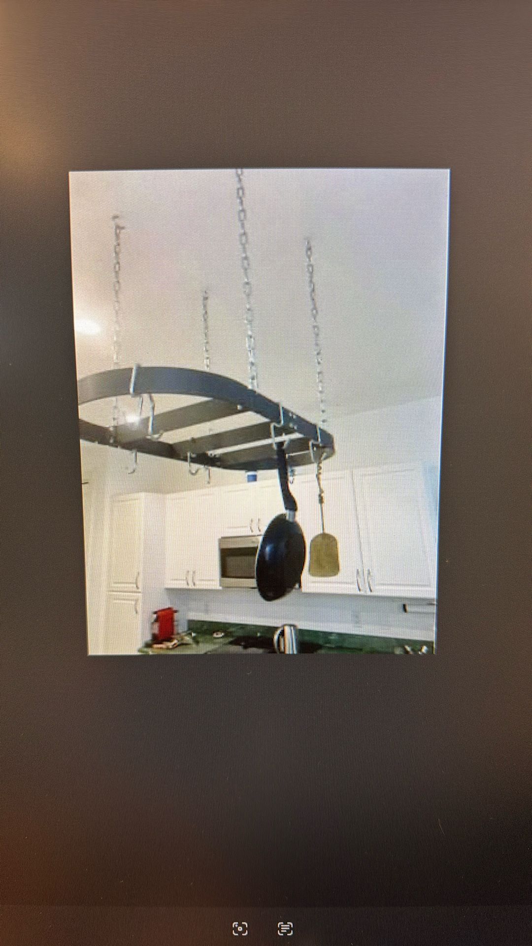 Kitchen Pot Rack Chandelier 