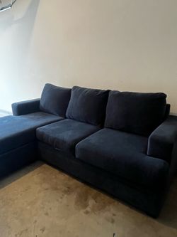 Living Spaces Couch Reversible Chaise