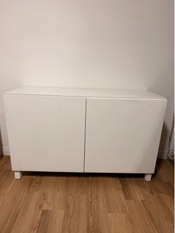 White Storage Cabinet / Sideboard Console