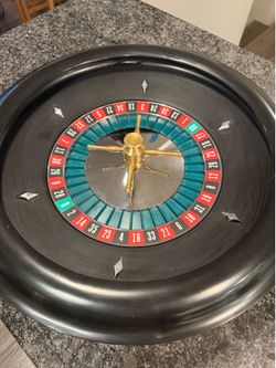 Large Casino Style Roulette Wheel – Smooth Spin – Brass Center