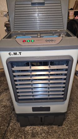 Indoor swamp cooler like new . Works great.  I dont need it any more because I fixed my ac. But Works amazingly.