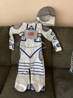 Astronaut Costume with Helmet - Size 5-6