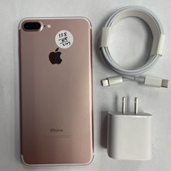 Factory Unlocked Apple iPhone 7 Plus 128gb, sold with warranty 