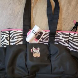 BNWT Zebra Diaper Bag 