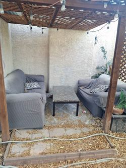 Sofa n love seat and coffee table