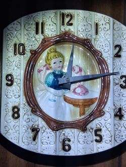 Vintage Ceramic Wall Clock Made in Japan