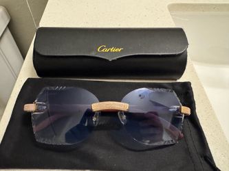 Cartier Rimless Sunglasses with Case