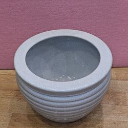 Crackle Glazed Porcelain Pot/Planter 12" Diameter