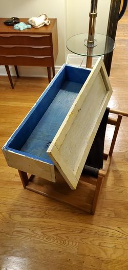 Handmade Storage Box With Lid Rustic Farmhouse Chippy