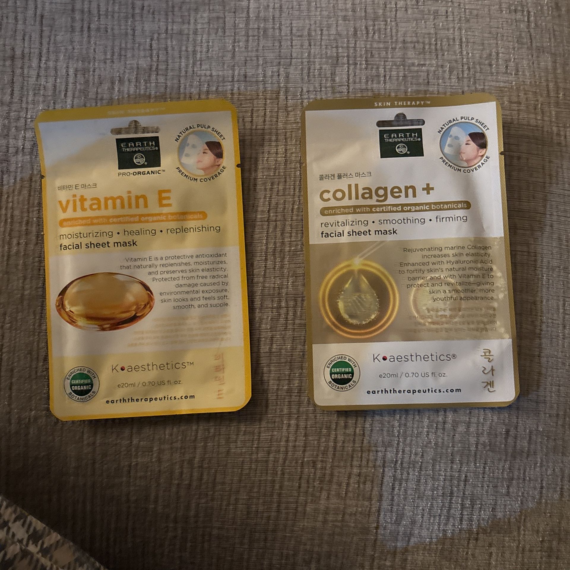 Earth Therapeutics Face Masks