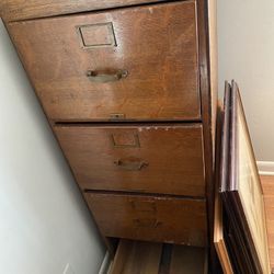 Solid Wood File Cabinet