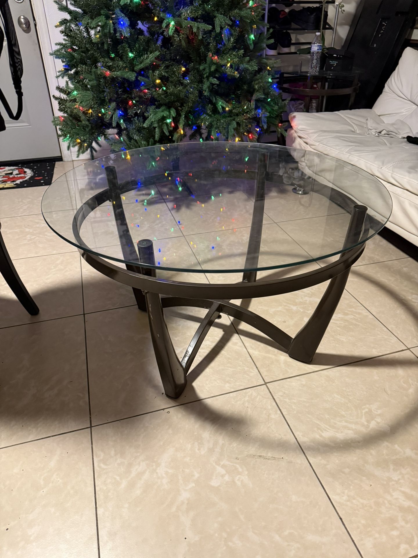 2 Small Glass Tables and 1 Big Glass Table