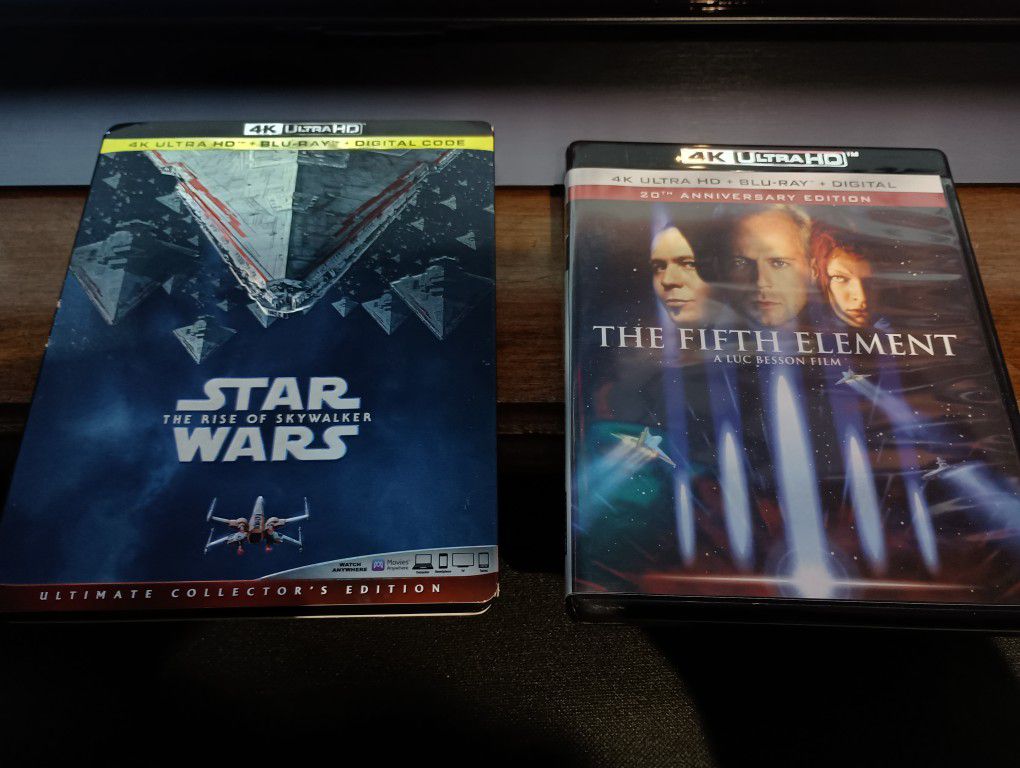 4K Blu-rays (The Rise Of Skywalker and The Fifth Element)