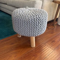 Gray Small Ottoman