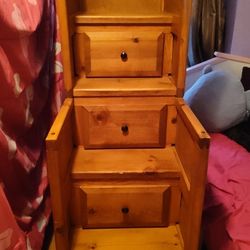 Bunk Bed / Loft Stairs With Storage Real Wood