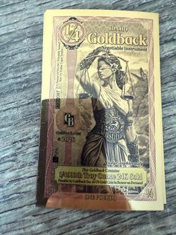15 Count of 1/4 Idaho Goldbacks