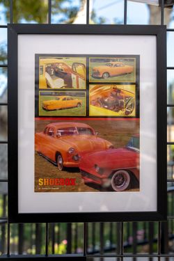 Hot Rods Vintage Magazine Page in Frame - From 1989