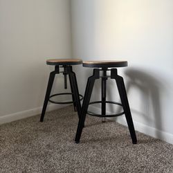 Pair of Adjustable Stools (2)