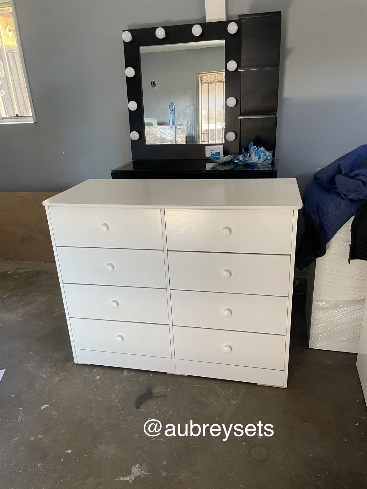 authorized discount retailer white 8Drawer Dresser 8 in drawer H