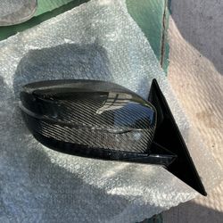 2017-2020 G30 G31 BMW M5 5-SERIES RIGTH PASSENGER SIDE MIRROR WITH CARBON FIBER CAP WITH OUT GLASS AND CAMARA