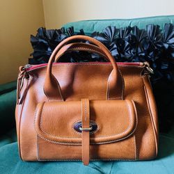Dooney & Bourke Florentine Toscana Front Pocket Satchel In Ginger 