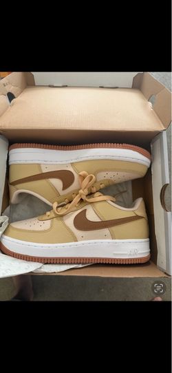 Size 5Y Nike Air Force 1 Low LV8 (GS) Pearl White Sesame DQ5973 200 S