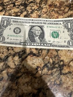 One Dollar Bill 2013 Series With A Start Brand New Condition
