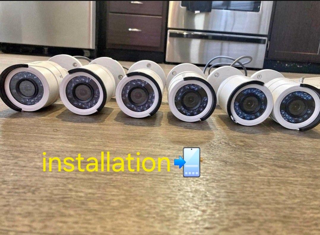 6 CAMARAS D SEGURIDAD SURVEILLANCE SYSTEMS