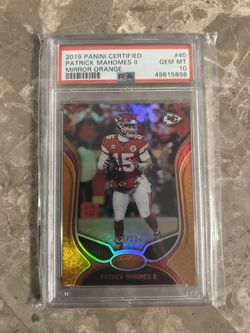 Patrick Mahomes Orange Refractor SuperBowl MVP PSA Mint 10