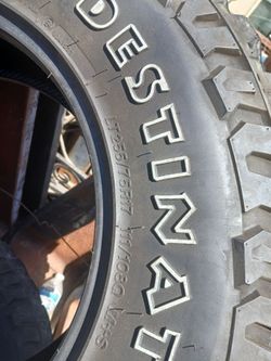 Truck tires LT 255x 75 x 17