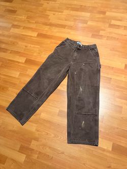 Brown Carhartt carpenter pants