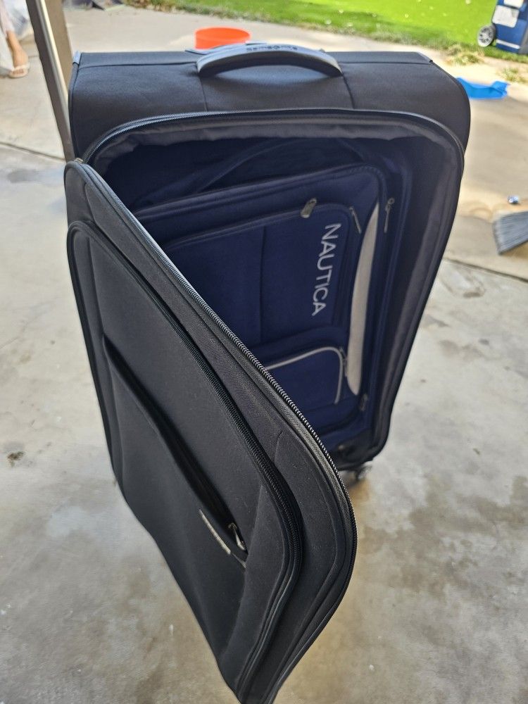 Luggage Blue Nautica And Black Samsonite 