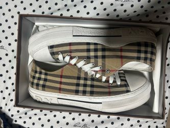 Burberry check sneakers