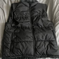 H&M Black Puffer Vest Size Small 