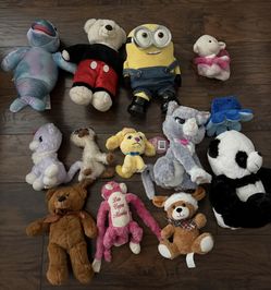 Plush Stuffed Animals Lot 