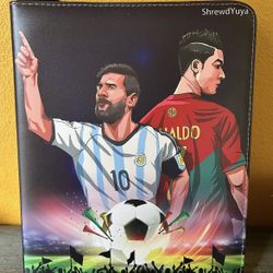 New soccer sports binder. Holds 900 cards 