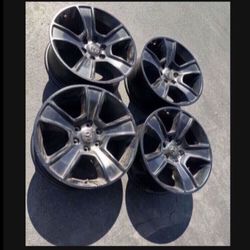 4 — 20x9 6x5.5 6x139.7 Stock Ram 1500 Yukon Tahoe Wheels Rims !!!!