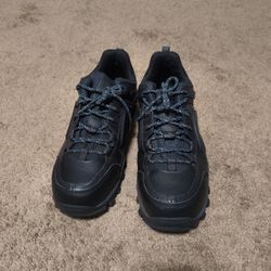 Timberland Men Work Shoes Steel Toe 10 W Excellent Condition Black