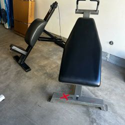 Gym Equipment AB Bench And Tricep Extension 